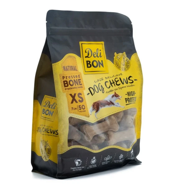 Delibon Deri Pres Kemik Natural XS 7Cm 50li Paket ürün görseli 1