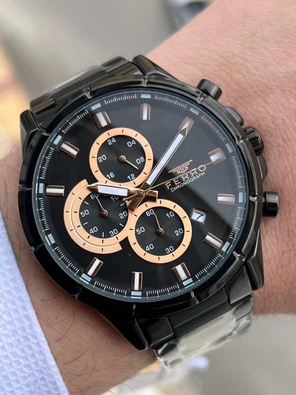 FERRO İç Fonksiyonları Aktif Chronograph 30 Mt Su Geçirmez Erkek kol Saat xf0030 ürün görseli 1
