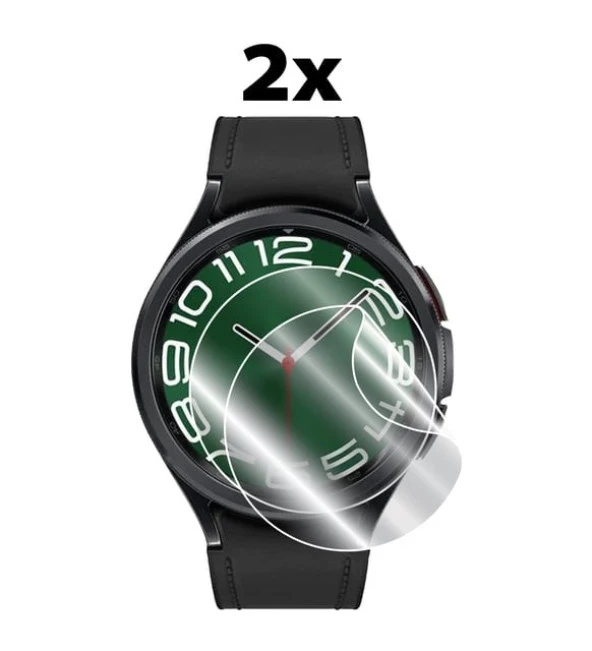 Watch6 Classic 47mm 2 Adet Uyumlu Şeffaf Ultra koruyucu Nano Jelatin ürün görseli 1