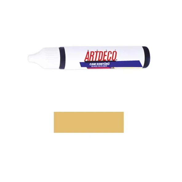 ARTDECO 030B CAM BOYASI KONTÜRÜ 21 ALTIN 30ml ürün görseli 1