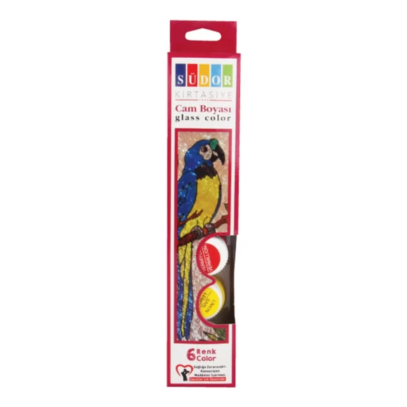 Südor Su Bazlı Cam Boyası 6x15 ml 321S ürün görseli 1