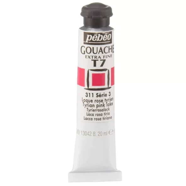 Pebeo Extrafine T7 Guaj Boya 20ml Seri:3 311 Tyrian Pink Lake ürün görseli 1