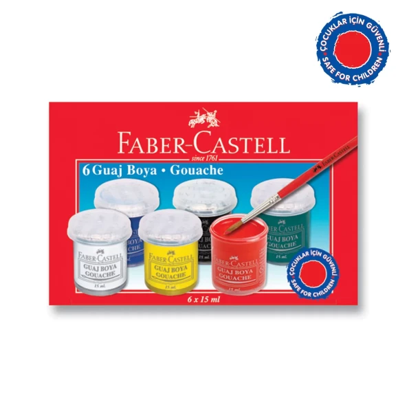 Faber Castell Guaj Boya 6’lı ürün görseli 1