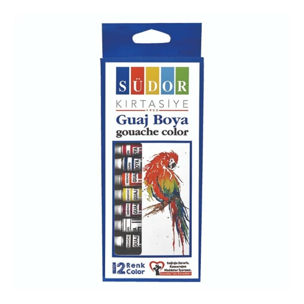 Südor Guaj Boya 8.5 Ml Tüp 12 Renk 575 ürün görseli 1