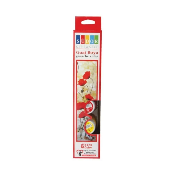 Südor Guaj Boya 20 Ml Şişe 6 Renk 521 ürün görseli 1