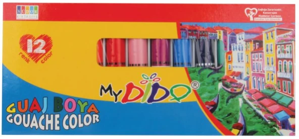 SÜDOR MY54 MYDİDO GUAJ BOYA 12 RENKx9ml ürün görseli 1