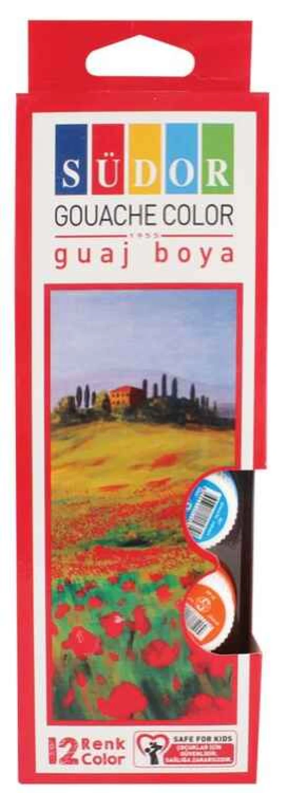 SÜDOR SD525 GUAJ BOYA 12 RENKx20ml ürün görseli 1