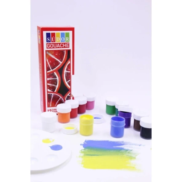 SÜDOR SD525 GUAJ BOYA 12 RENKx20ml - Resim 2