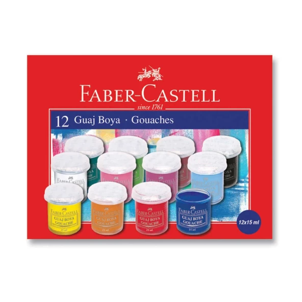Faber Castell Guaj Boya 15 ml 12'li - Resim 2
