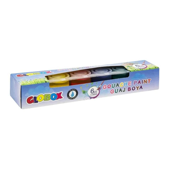 Globox Guaj Boya 6'lı - Resim 2