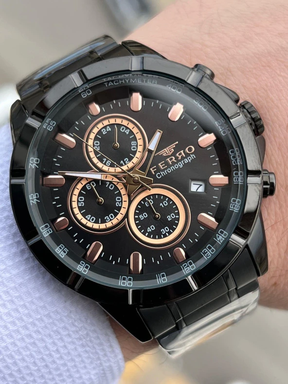 FERRO İç Fonksiyonları Aktif Chronograph 30 Mt Su Geçirmez Erkek kol Saat xf0041 ürün görseli 1