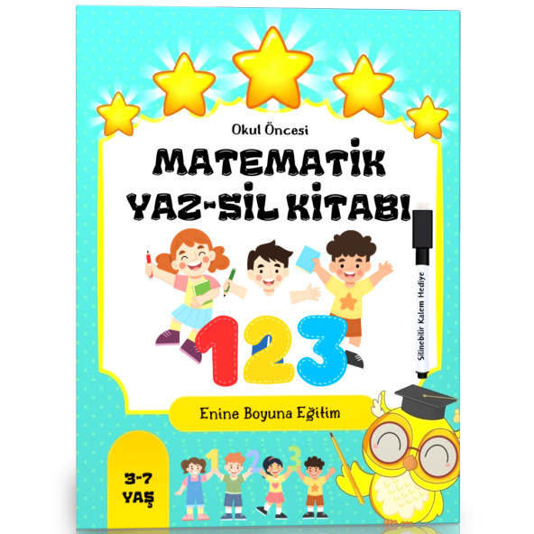 Okul Öncesi Matematik (YAZ-SİL Kitabı) ürün görseli 1