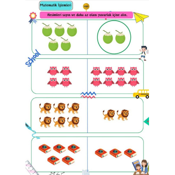 Okul Öncesi Matematik (YAZ-SİL Kitabı) - Resim 7