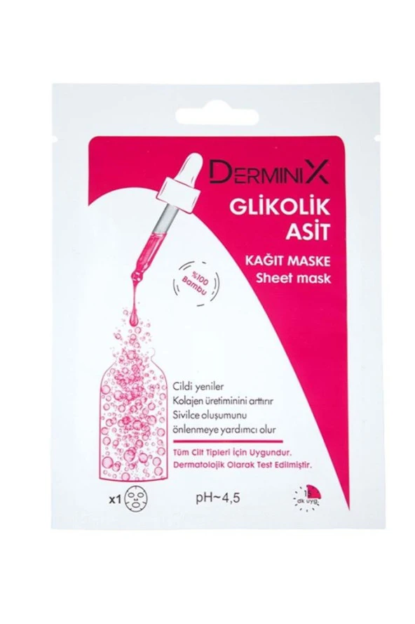 Derminix Glikolik Asit Kağıt Maske ürün görseli 1