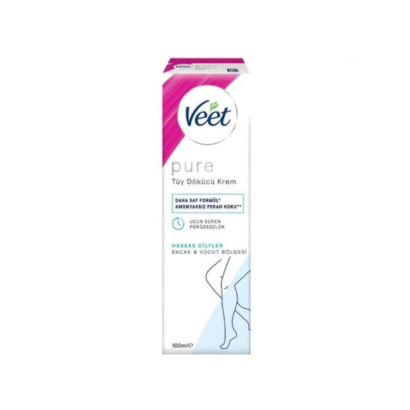 Veet Pure Hassas Ciltler Tüy Dökücü Krem 100 ml ürün görseli 1
