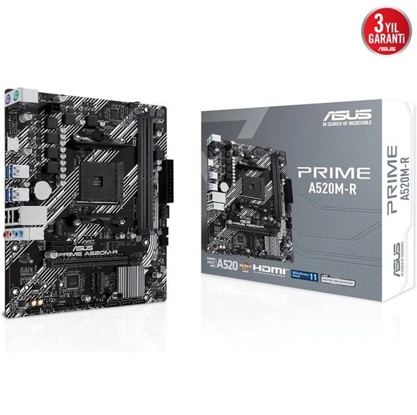 Asus Prime A520M-R AM4 Ryzen Hdmi DDR4 ürün görseli 1