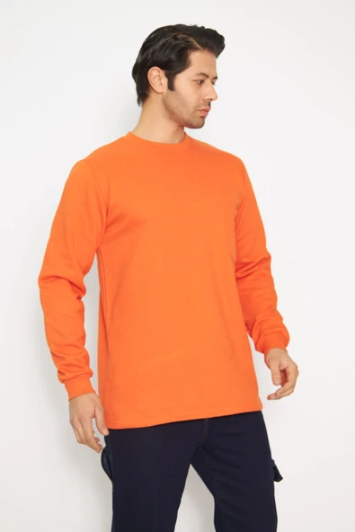 Sıfır Yaka Sweat %100 Pamuk - Resim 4