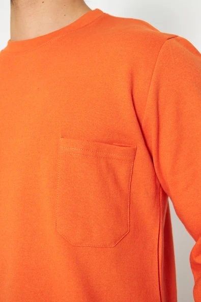 Sıfır Yaka Sweat %100 Pamuk - Resim 6