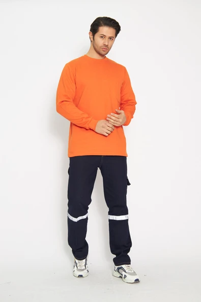 Sıfır Yaka Sweat %100 Pamuk - Resim 2