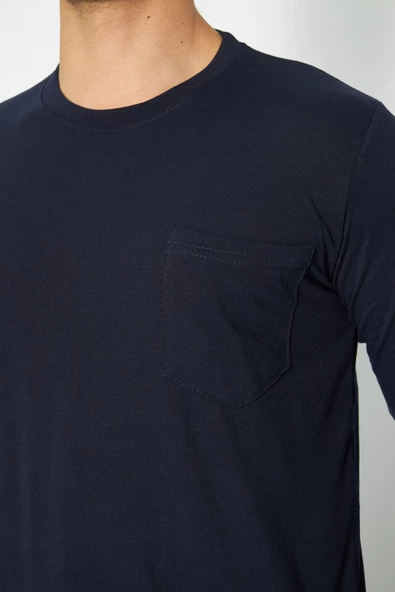 Uzun Kol Sıfır Yaka Sweatshirt - Resim 7
