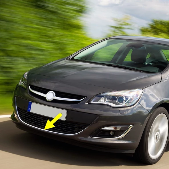 Opel Astra J 2012-2015 Ön Tampon Orta Izgaranın Krom Çıtası 1322022 ürün görseli 1
