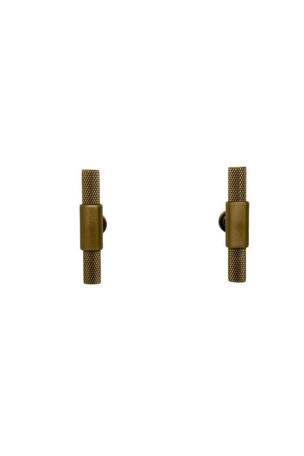 Handles Kulp Mobilya Dolap Mutfak Çekmece Kulpu 158 Mat Antik Sarı Düğme 2 Adet ürün görseli 1