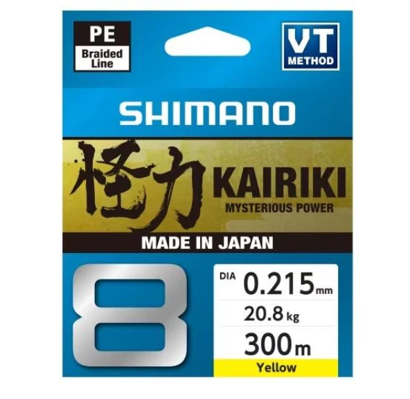 Shimano Kairiki 8 300m Yellow 0.215mm ürün görseli 1