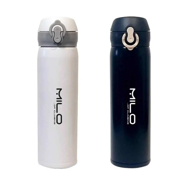 MİLO - LAKE ÇELİK TERMOS - 420 ML LAKE ÇELİK TERMOS BEYAZ - Resim 2
