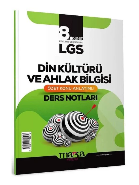 Marka 8. Sınıf LGS Din Kültürü ve Ahlak Bilgisi Özet Konu Anlatımlı Ders Notları Marka Yayınları ürün görseli 1