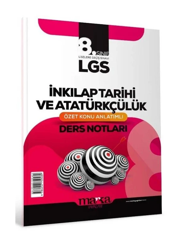 Marka 8. Sınıf LGS TC İnkılap Tarihi ve Atatürkçülük Özet Konu Anlatım Ders Notları Marka Yayınları ürün görseli 1