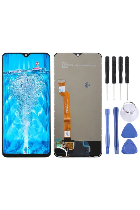 OPPO F9 UYUMLU LCD DOKUNMATİK EKRAN ÇITASIZ SİYAH (F9 PRO)(TAMİR SETİ HEDİYELİ) ürün görseli 1