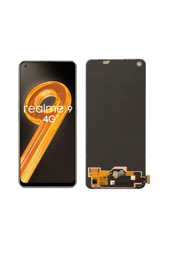 REALME 9 UYUMLU LCD DOKUNMATİK EKRAN ÇITASIZ SİYAH(TAMİR SETİ HEDİYELİ) ürün görseli 1
