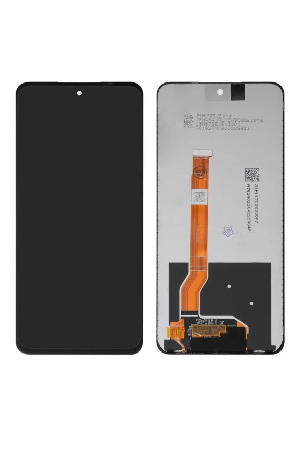 REALME C55 UYUMLU LCD DOKUNMATİK EKRAN ÇITASIZ SİYAH(TAMİR SETİ HEDİYELİ) ürün görseli 1