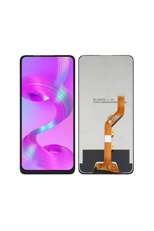 İNFİNİX S5 PRO UYUMLU LCD DOKUNMATİK EKRAN ÇITASIZ SİYAH (X660) ürün görseli 1