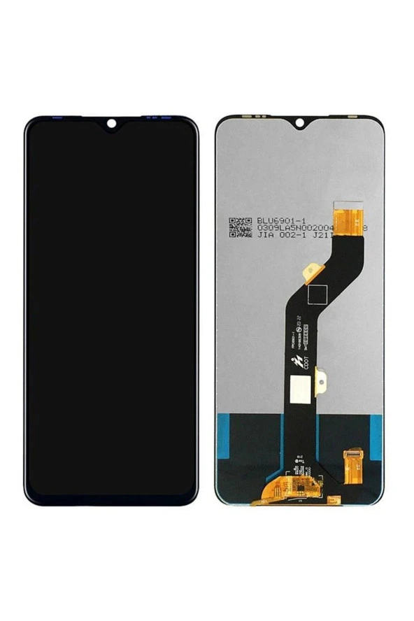 INFINIX HOT 11 PLAY UYUMLU LCD DOKUNMATİK EKRAN ÇITASIZ SİYAH ürün görseli 1