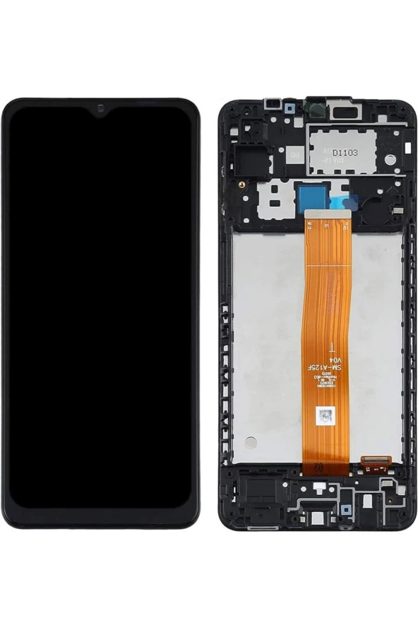 SAMSUNG A12 A125 UYUMLU LCD DOKUNMATİK EKRAN ÇITALI SİYAH ürün görseli 1