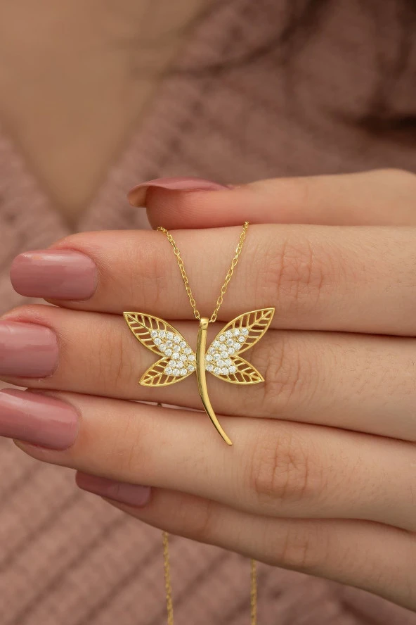 925 Ayar Gold Yusufcuk Kolye Kadın Gümüş Kolye ürün görseli 1