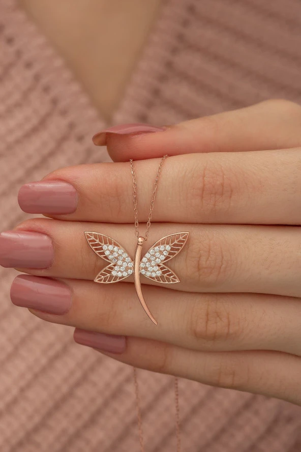 925 Ayar Rose Yusufcuk Kolye Kadın Gümüş Kolye ürün görseli 1