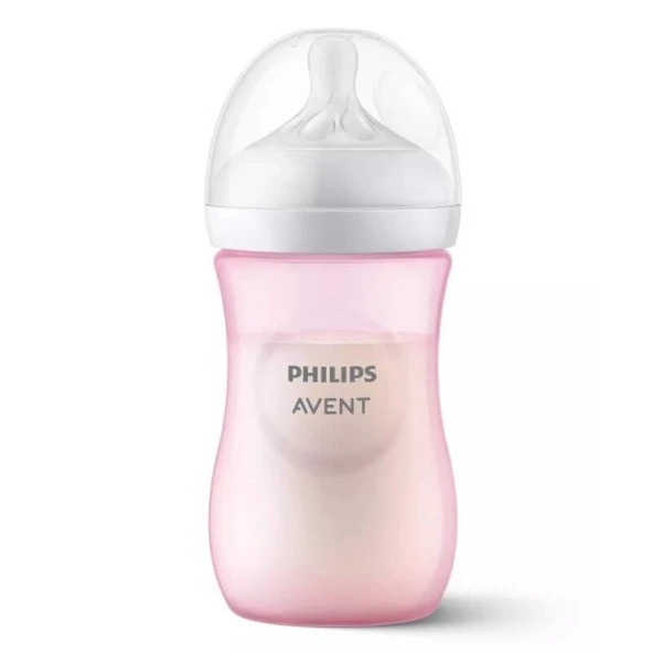 AVENT NATURAL RESPONSE DOĞAL TEPKİLİ PP PEMBE BİBERON 1+ AY 260 ML ürün görseli 1