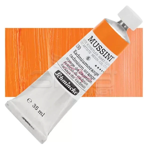 Mussini 35ml Yağlı Boya Seri:6 No:230 Cadmium Orange ürün görseli 1