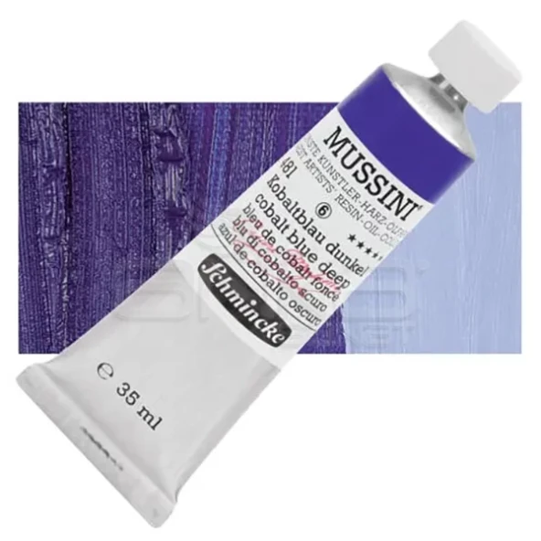Mussini 35ml Yağlı Boya Seri:6 No:481 Cobalt Blue Deep ürün görseli 1