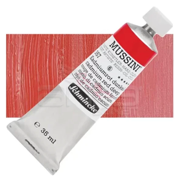 Mussini 35ml Yağlı Boya Seri:6 No:357 Cadmium Red Deep ürün görseli 1