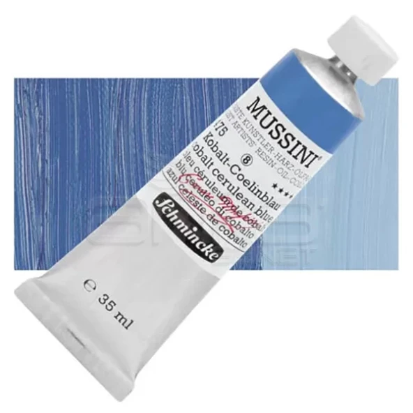 Mussini 35ml Yağlı Boya Seri:8 No:475 Cobalt Cerulean Blue ürün görseli 1