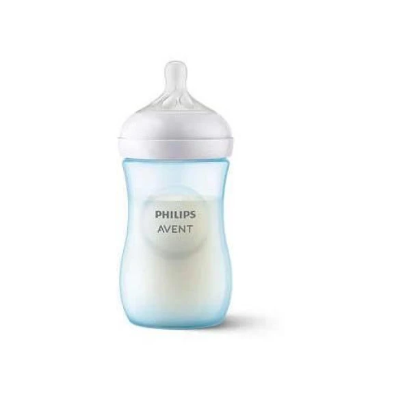 AVENT NATURAL RESPONSE DOĞAL TEPKİLİ PP MAVİ BİBERON 1+ AY 260 ML ürün görseli 1