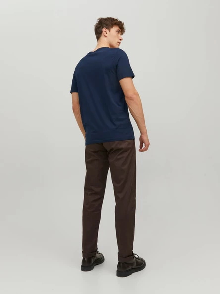 JACK JONES Erkek V Yaka Basic Tişört 12156102 - Resim 3