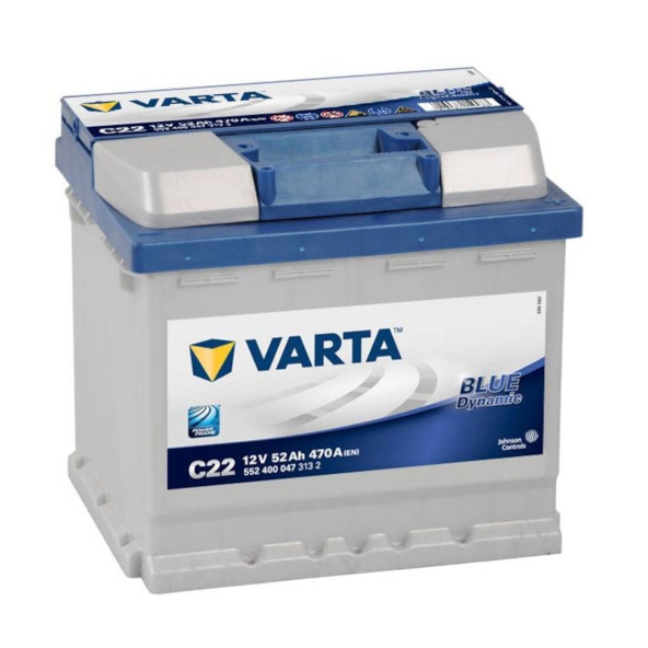 C22   12V 52 AMPER VARTA AKÜ Ü.T 2026 ürün görseli 1