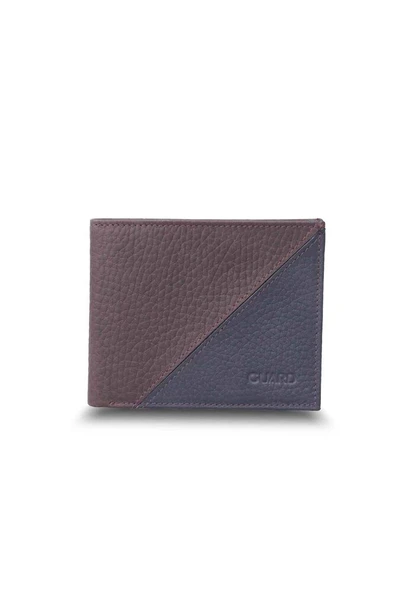 Guard Mat Bordo - Lacivert Yatay Deri Cüzdan - GRD2403XW22272 ürün görseli 1