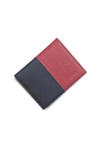 Guard Mat Lacivert/Kırmızı Deri Erkek Cüzdan - GRD2403XW22274 ürün görseli 1