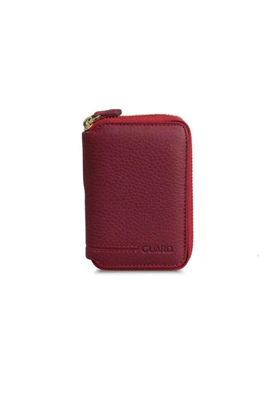Guard Fermuarlı Kırmızı Deri Mini Cüzdan - GRD2403XW22315 ürün görseli 1