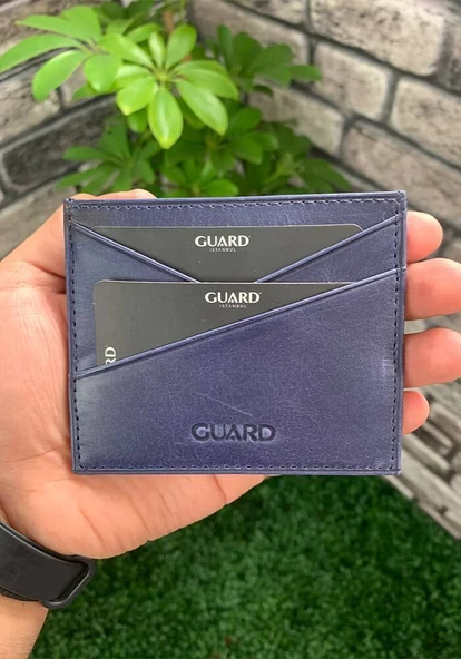 Guard Antik Lacivert Hakiki Deri Kartlık - GRD2403XW22428 ürün görseli 1